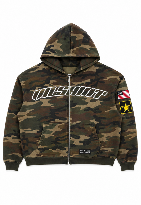 VILSAINT (EXCLUSIVE) CAMO ZIPUP